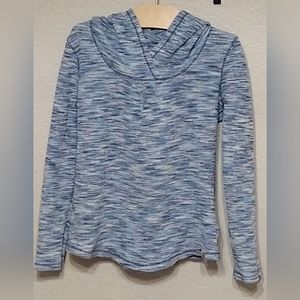 Carhartt girls blue marbeled hooded top sz 8